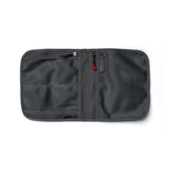 The Wire Dopp is a gray, zippered mesh travel organizer with two compartments, shown open on a white background—ideal as an EDC pouch or cable storage bag.