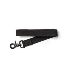 GORUCK black nylon strap with metal clip, durable rucking gear accessory on white background