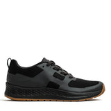 GORUCK Black Gum Rough Runner rucking shoe with black mesh upper and gum sole, side view