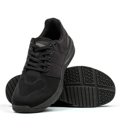 GORUCK black reflective rucking shoes with durable mesh upper and non-slip sole