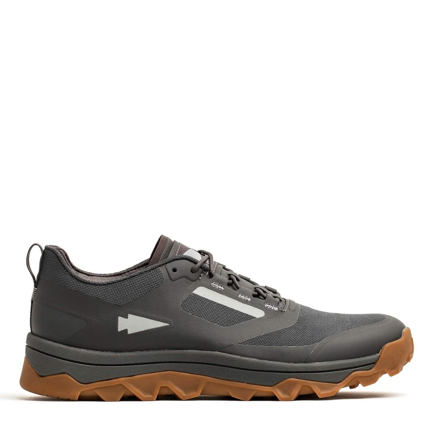 GORUCK forged iron trail running shoe with rugged gum sole, durable mesh upper