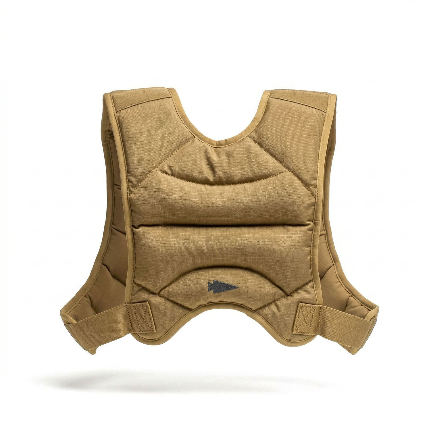 The Spy Ruck | Women's Weighted Vest is a tan, padded tactical vest with adjustable straps, designed by GORUCK for versatile weighted workouts and shown against a plain white background.