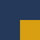Women's Ballistic Trainers - Navy + White + Gold