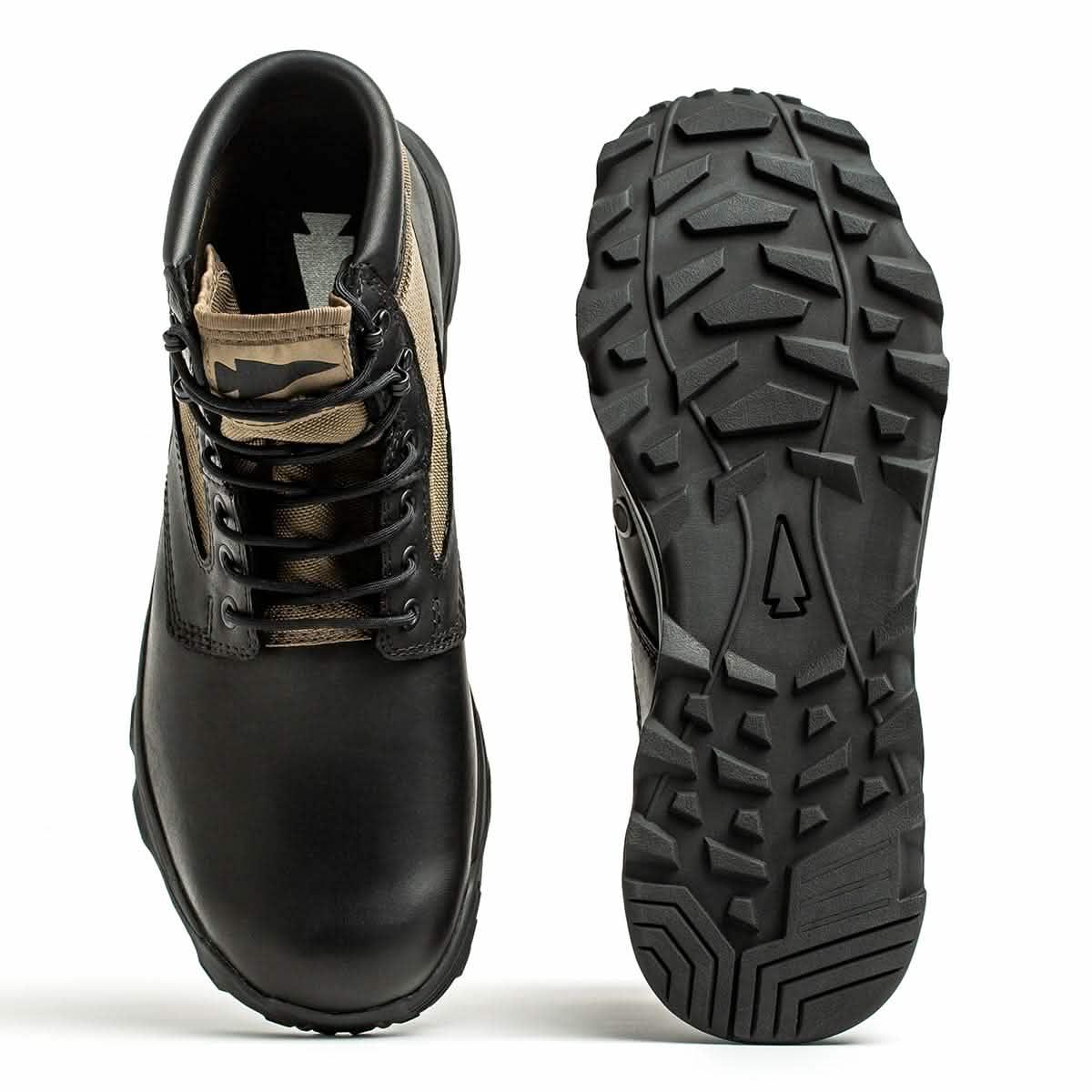 GORUCK black rucking boot with rugged tread sole, durable for outdoor training