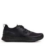 GORUCK Rough Runners Blackout all-black rucking shoe side view with rugged sole
