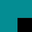 Teal + Black