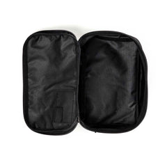 GORUCK Shadow Pocket M black zippered ruck accessory pouch open, interior view